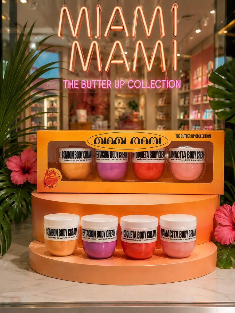 Butter Up Collection 4-Pack Body Creams - Pink, Purple, Red, Peach